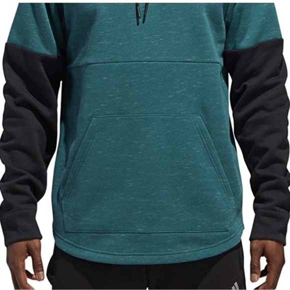 Adidas Men's Post Game Fleece Hoodie Noble Green Small - Picture 2 of 6